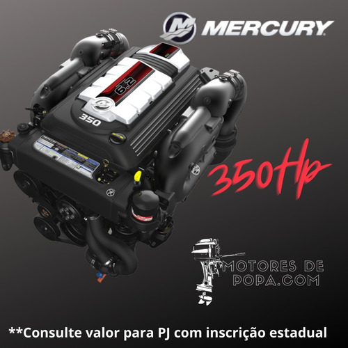 Imagem 1 de 10 de Motor Mercury Centro Rabeta 350 Hp Bravo 3 