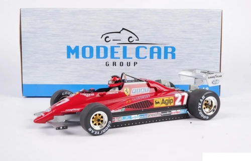 Ferrari 126 C2 #27 F1 Gp Belgica 1982 Villeneuve Mcg 1/18. Rojo