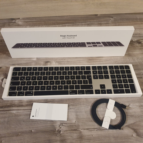 Apple Magic Keyboard Touch Id Y Teclado Numérico Original (Usado)
