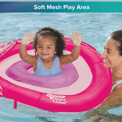 Flotador Para Bebe Con Toldo Rosa 6-24 Meses Fps 50+ Rosa