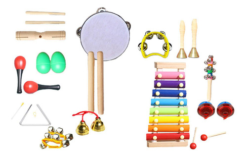 Juego De 20 Instrumentos Musicales Para Niños, Instrumentos