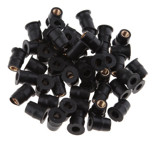 50 X Moto M5 Tuercas De Pozo De Goma Métricas Parabrisas