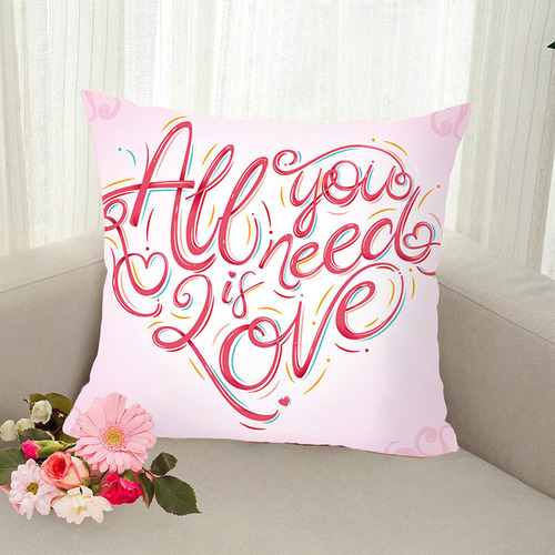 Funda De Almohada For El Día De San Valentín En Forma De T,