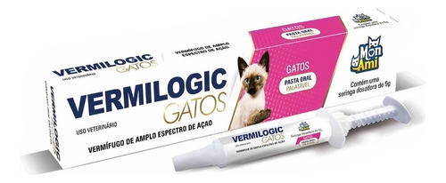 Vermífugo Vermilogic Para Gatos Mon Ami 20ml