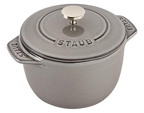 Staub Petite French Oven 075qt Graphite Gray