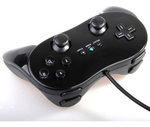 Classic Controller Pro Para Nintendo Wii, Negro.