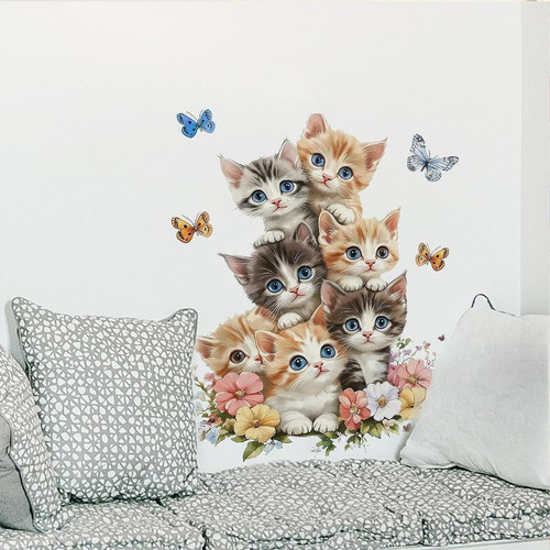 Pegatinas De Pared De Gatito Calcomanías De Pared De Gato
