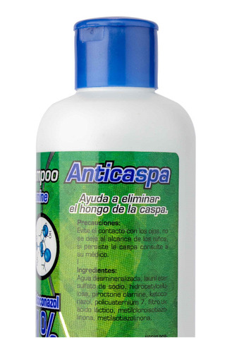 Shampoo Anticaspa Sin Sal Sin Sulfato Para La Caspa 650ml