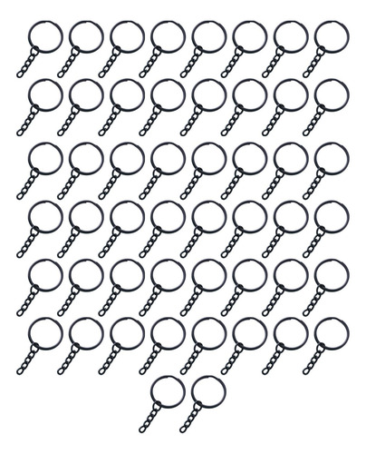 2 X 50x Llaveros Con Cadena Llavero Anillos Conjunto 1