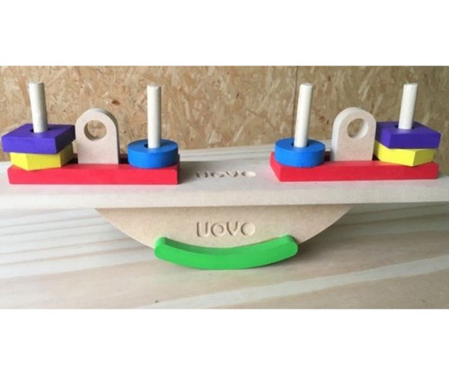 Sube Y Baja - Juego De Encastre -juego De Madera Didáctico