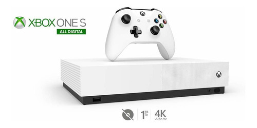 Xbox One S 1tb All Digital Standard Branco Seminovo