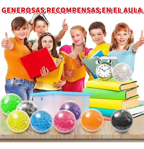 Pelotas Mayoreo Antiestres Hidrogel Transparente 20