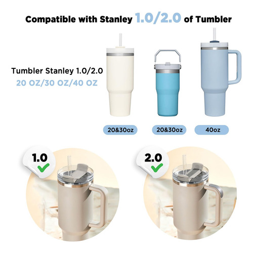 Heelay Stanley/owala Cup Accesorios 10 Piezas Para 1dkcy