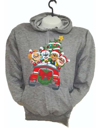 Buzos Hoodies Navideño Paw Patrol Patrulla Canina Navidad 