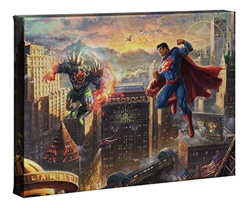 Thomas Kinkade Studios Superman Hombre De Acero 10 X 14 Lien