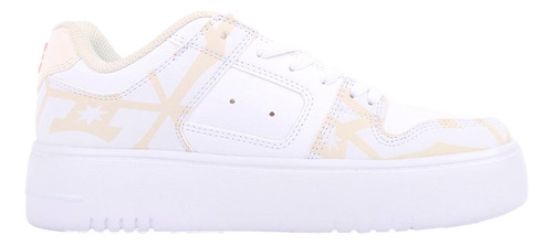 Dc Shoes Manteca 4 Platform Para Dama Color Blanco, Beige, Rosa
