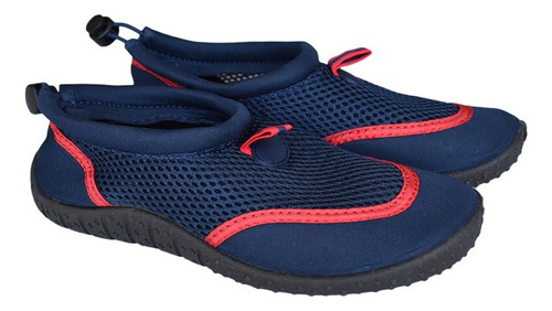 Aquashoes - Zapatillas De Agua Punta Sal Azul Rojo T 30-35