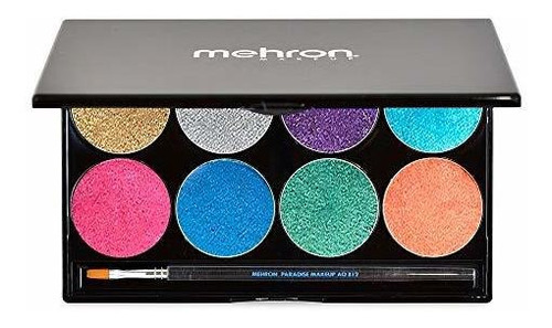 Mehron Maquillaje Paraíso Aq Face & Body Paint 8 Paleta De C