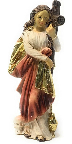 4  Estatua Con Tarjeta De Oración Santa María Magdalena