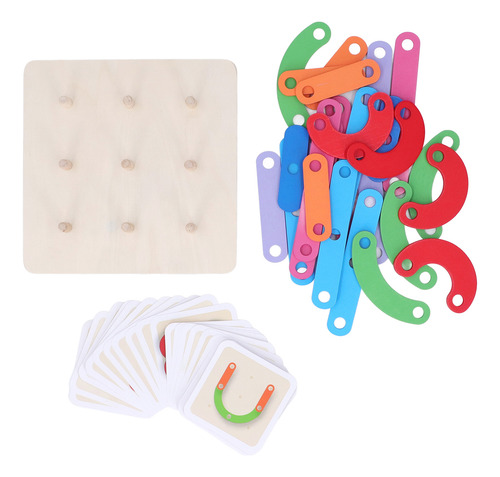 Puzzle De Bloques Apilables De Madera Para Niños