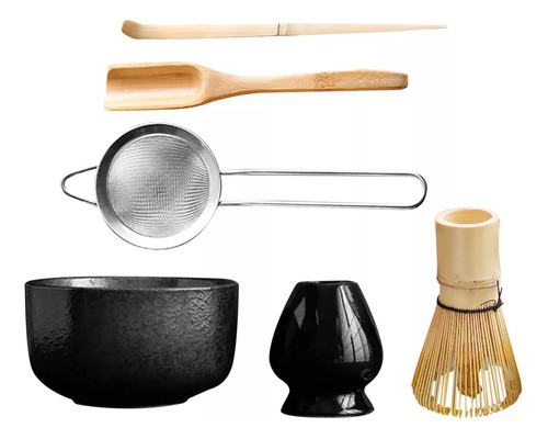 Juego De Batidores De Té Matcha Bamboo Whisk Con Cuchara