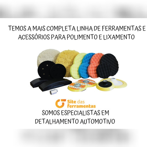 Imagem 8 de 9 de Politriz Nano Híbrida 180w 12 V Detail Automotivo - Sgt 8101