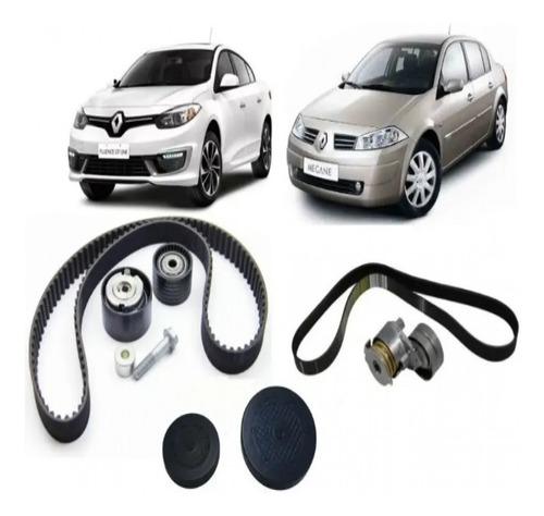 Kit Correia Dentada E Correia Alternador Fluence Gt E Megane Original