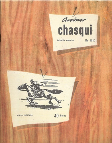 Cuaderno Antiguo Chasqui: 40 Hojas