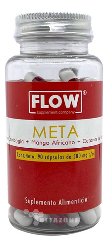 Garcinia Mango Africano Cetonas Frambuesa 90 Caps Flow Sabor Sin sabor