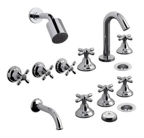 Imagen 3 de 3 de Combo Juego Baño 3 Piezas Ferrum Andina Griferia Fv Newport