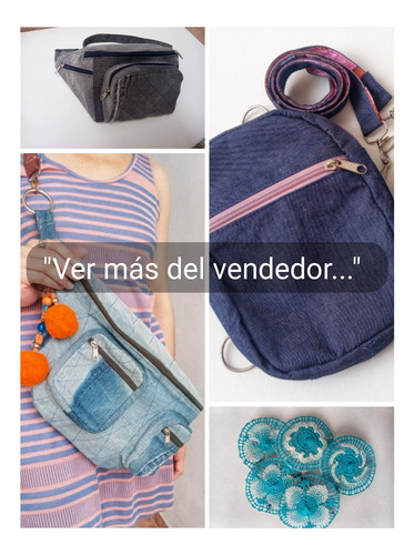 Imagen 6 de 6 de Riñonera De Jean Reciclado