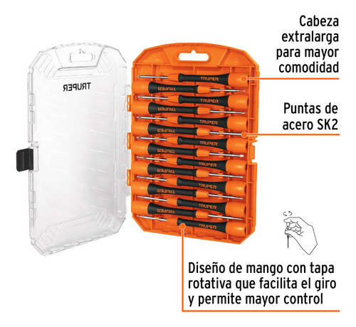 Juego Kit Destornilladores De Precisión 15 Pcs Joyero Celu