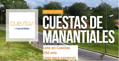 Lote En Venta En Cuestas De Manantiales