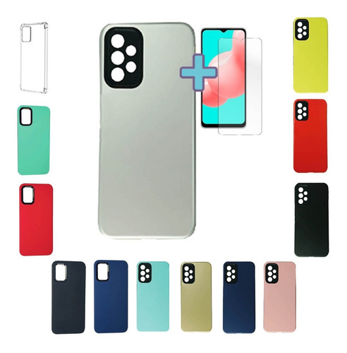 Funda Protector Para Samsung Galaxy A32 Carcasa Y Vidrio