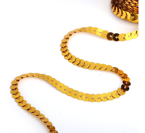 9 Rollos De Tiras De Lentejuelas, 6 Mm, Tela De Pvc