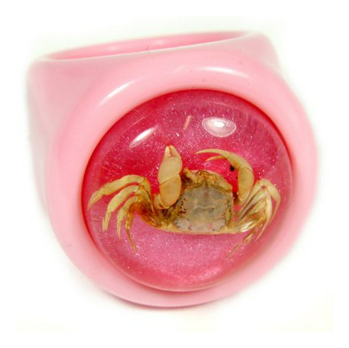 Anillos - Realbug Crab Pink Ring Size 6