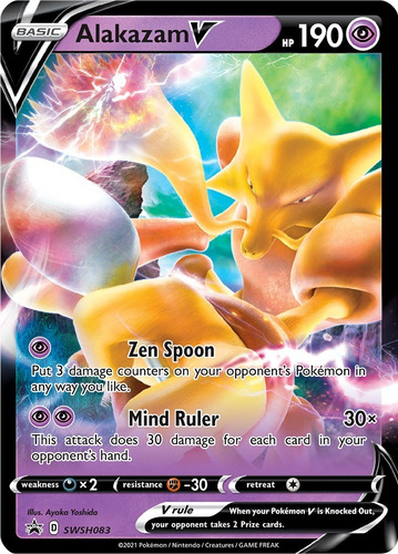 Cartas Pokemon Alakazam V Swsh083 Promo Ssp