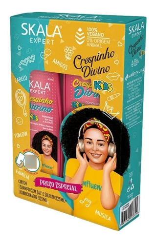 Kit Shampoo/acond Crespinho Divino Kids 325ml