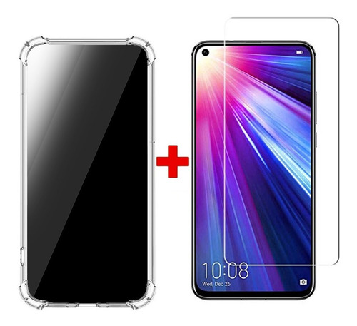 Imagen 1 de 7 de Kit Lamina Y Carcasa Antishock Xiaomi Redmi 9c