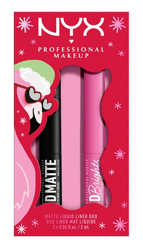 Vivid Matte Duo De Delineador Líquido Nyx Professional