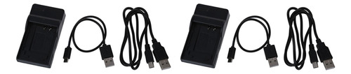 2 Cargadores Usb De Batería De Cámara Li-50b Para Tough-8010