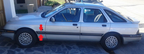 Ford Sierra 89 Bagueta De Guardabarros Delantero Izquierdo !