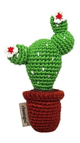 Cheengoo Organic Crocheted Cactus Rattle