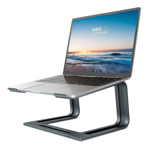 Imagen 1 de 5 de Base Soporte Ergonómico Para Pc Portátil Laptop Aluminio Mac