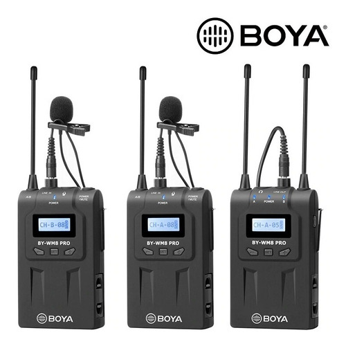 Imagen 1 de 7 de Microfono Inalambrico Boya-wm8 Pro K2 2 Emisores 1 Receptor 