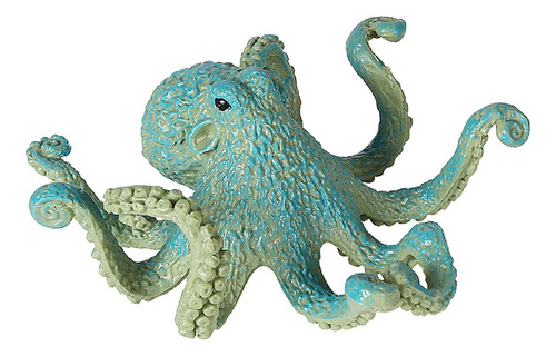 Nova Animal Model Figures Playset Plástico For Pulpo Azul B