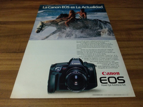 (pe246) Publicidad Camara Canon Eos 650