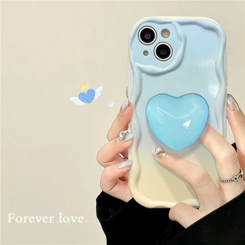 Fundas Para iPhone 14, 13 Pro, Simple, Degradado, Con Forma De Corazón, 11/12