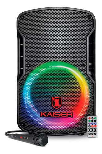Bocina Kaiser Luz Led Bluetooth Portatil Recargable