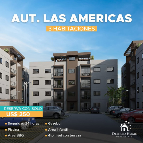 Proyecto De Apartamentos Con Piscina Ubicado En Marginal Las Americas, Santo Domingo Ese